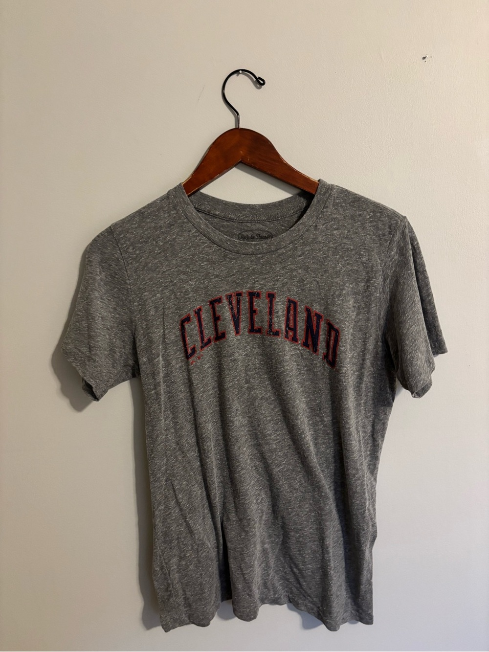 Gray 'Cleveland' Short Sleeve Crewneck Tee